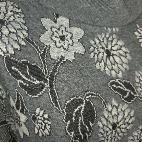 Alfred Dunner Mock Neck Floral Sweatshirt Top 2x - Picture 3 of 6